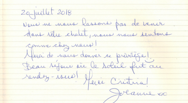 nous nous sentons comme chez nous